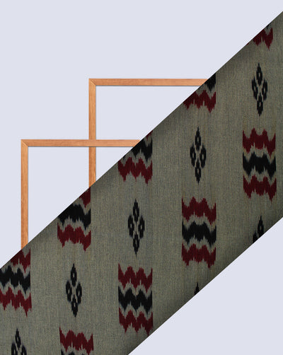 Multicolor Ikat Design Yarn Dyed Cotton Fabric