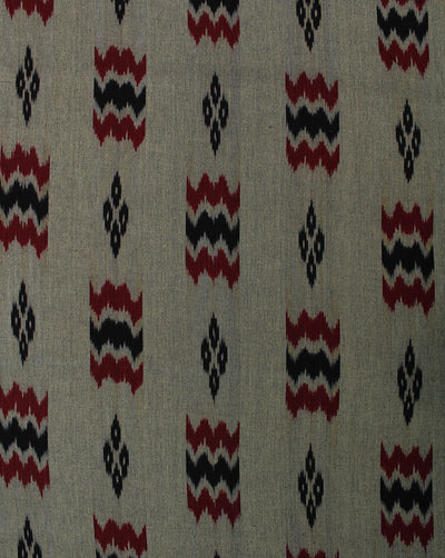 Multicolor Ikat Design Yarn Dyed Cotton Fabric