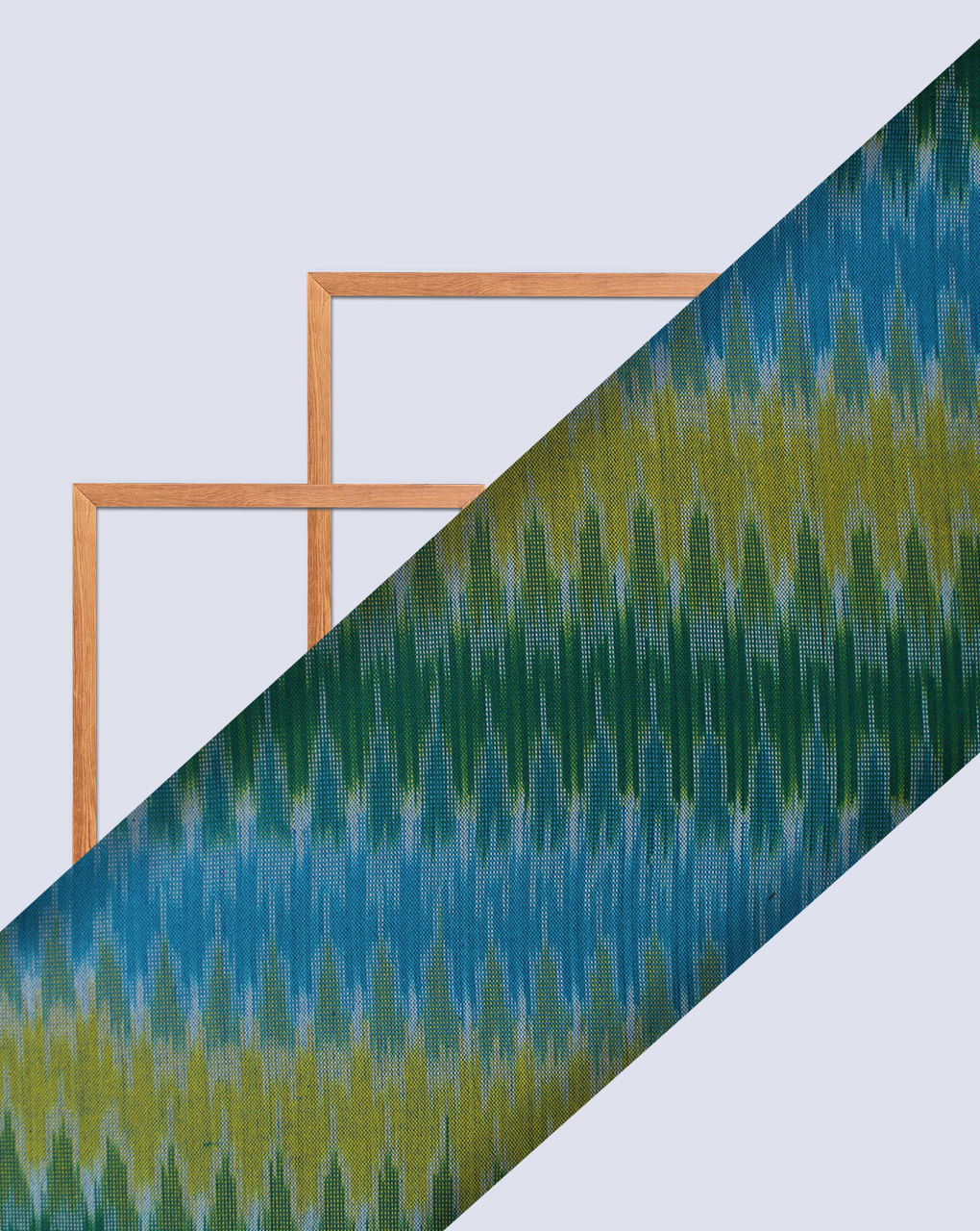 Multicolor Ikat Design Yarn Dyed Cotton Fabric