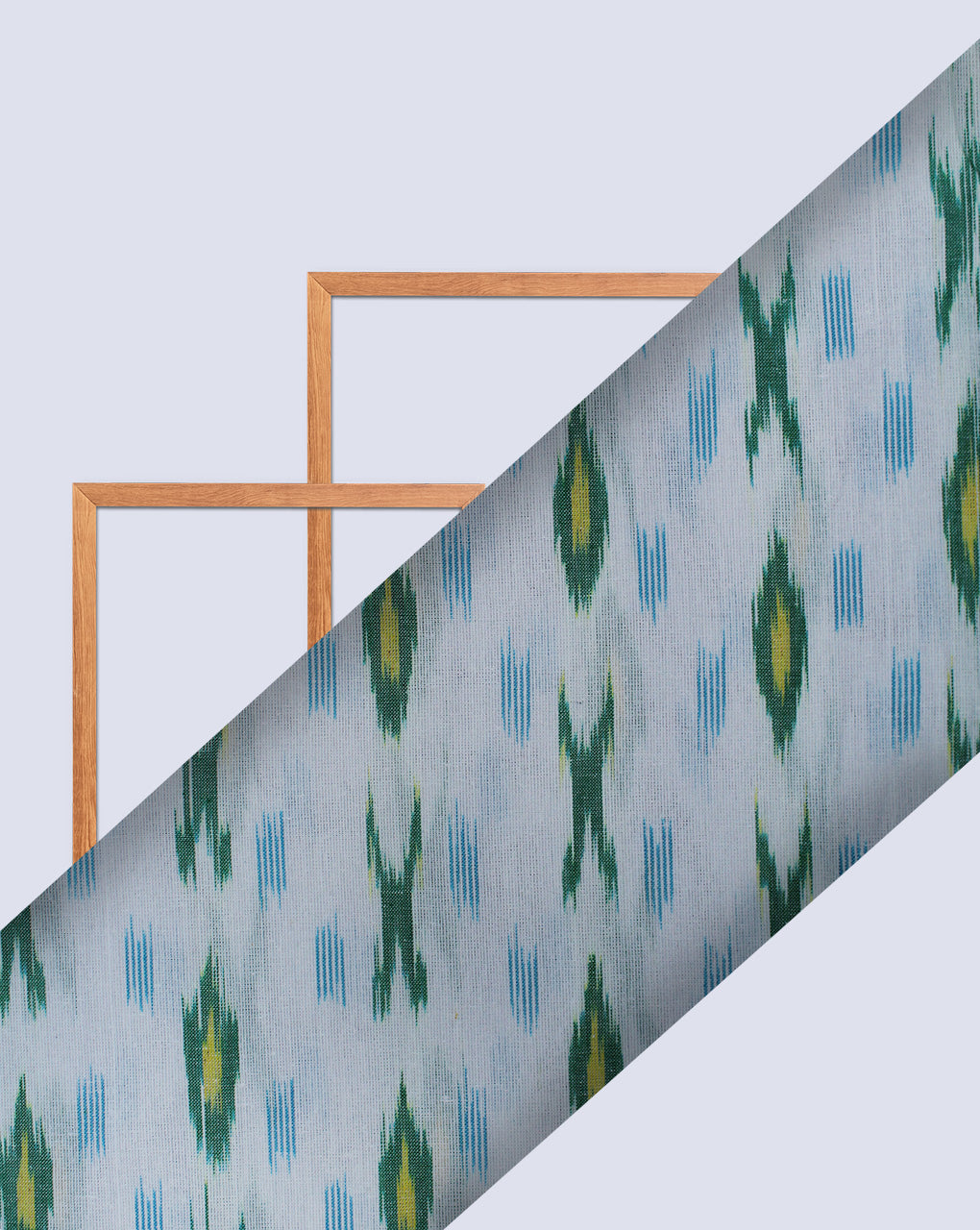 Multicolor Ikat Design Yarn Dyed Cotton Fabric