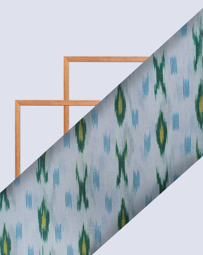 Multicolor Ikat Design Yarn Dyed Cotton Fabric