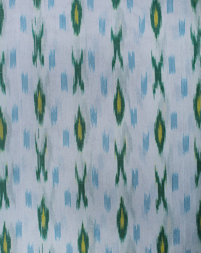 Multicolor Ikat Design Yarn Dyed Cotton Fabric