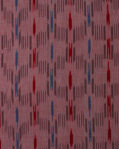 Multicolor Ikat Design Yarn Dyed Cotton Fabric