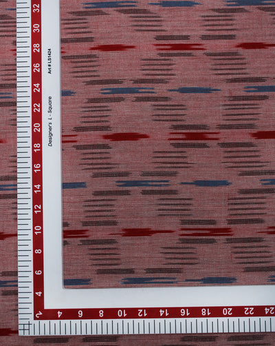 Multicolor Ikat Design Yarn Dyed Cotton Fabric