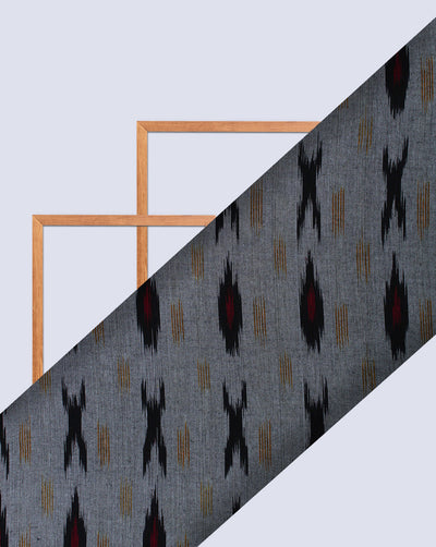 Multicolor Ikat Design Yarn Dyed Cotton Fabric