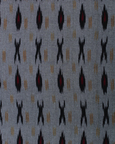 Multicolor Ikat Design Yarn Dyed Cotton Fabric