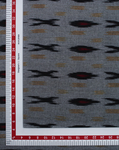 Multicolor Ikat Design Yarn Dyed Cotton Fabric